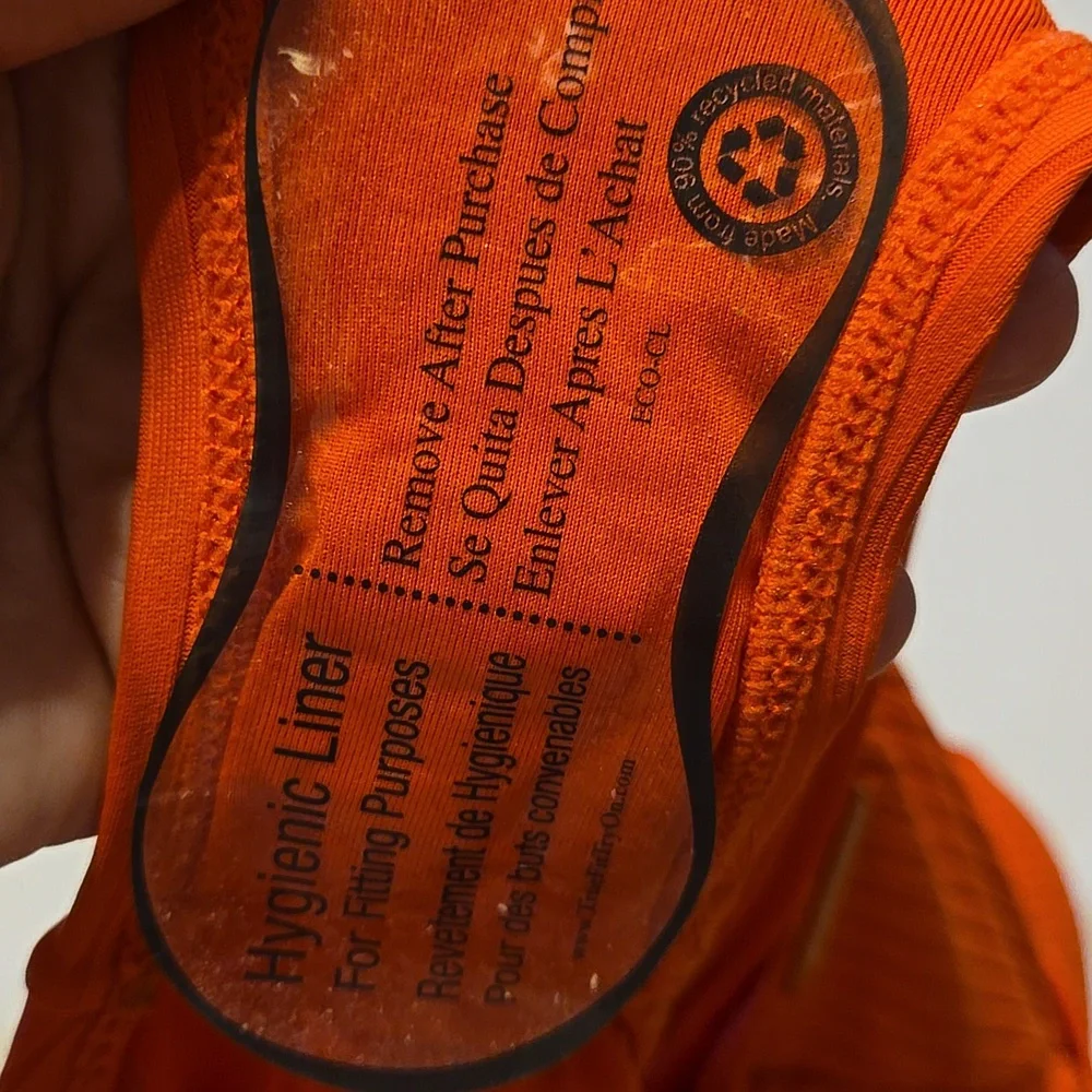 🆕 Vince Camuto Orange 🍊 One-Piece Halter Neck Swimsuit - Picture 7 of 7